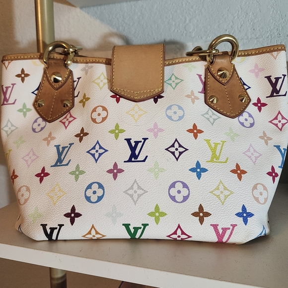 Louis Vuitton Annie MM Multicolor Monogram Tote Bag - Picture 4 of 6